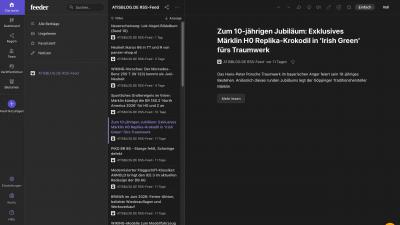 ATISBLOG.DE RSS-Feed in feeder - Erweiterung für den Webbrowser Google Chrome