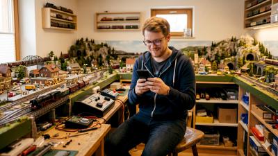 Modelleisenbahner Modellbahner mit Smartphone ATISBLOG.DE RSS-Feed