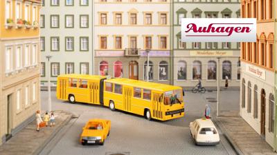Auhagen IKARUS Gelenkbus 280 gelb DDR Stadverkehr Nahverkehr Neuheit