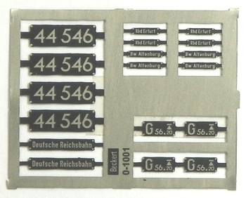 BECKERT Modellbau - individuelle Ätzschilder