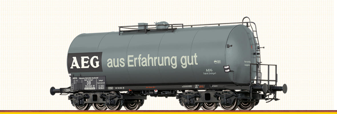 BRAWA Leichtbaukesselwagen Uerdingen 4-achsig ZZ [P] „AEG“ der DB