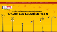 BRAWA LED Leuchten H0 N Laternen Rabatt November 2025