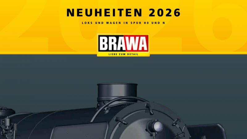 BRAWA Neuheiten 2026 in H0 1:87 und N 1:160 Modelleisenbahn Modellbahn