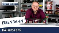 Eisenbahn Bahnsteig von BlueBrixx - Klemmbausteine