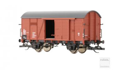 HÄDL gedeckter Güterwagen Gklm (ex Kassel), DR, Ep. IV, Artikel 113684 Spur TT 1:120