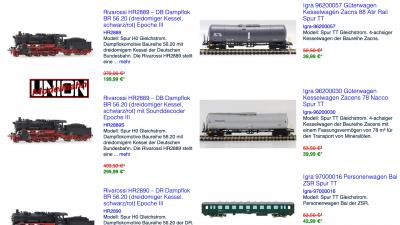 Modellbahn Union Angebote Modelleisenbahn März 2026