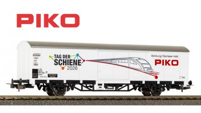 Sondermodell gedeckter Güterwagen PIKO Tag der Schiene 2026 H0 Artikel 27900