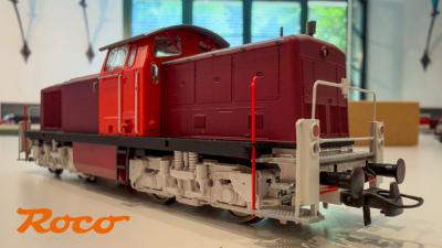 Roco Rangierlokomotive Verschublokomotive DB V 90 BR 290 Vorserienmodell in H0