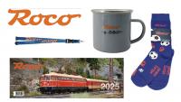 Roco Fanartikel Merchandising Modelleisenbahn Kalender Tasse Socken