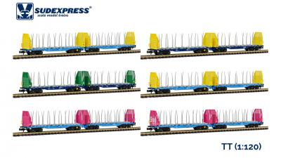 SUDEXPRESS TT-Neuheit Smart GigaWood-Wagen 1:120 Sggmrrs 90