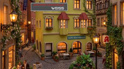 Architekturmodelle Weiss AMW Altstadthaus Rattenberg H0 1:87 Bausatz