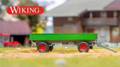 WIKING Anhanger Gummiwagen Bauernhof Ergänzung zum Unimog H0 1:87