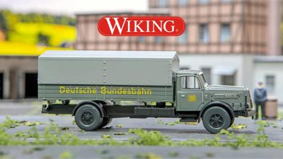 WIKING LKW Henschel-Hauber HS 140 Deutsche Bundesbahn 1:87 H0