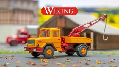 WIKING Magirus Deutz Abschleppwagen gelb-orange, Artikel 063411 1:87 H0