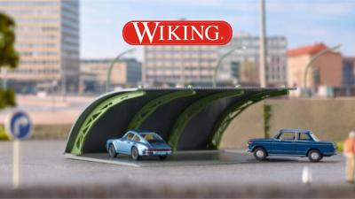 Parkhallen-Klassiker mit geschwungenem Blechdach von WIKING 1:87 H0