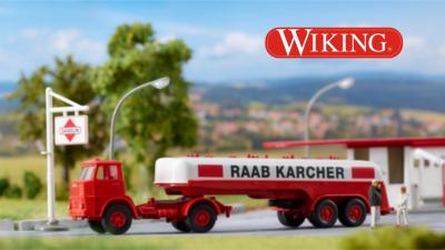 WIKING RAAB KARCHER Heizöltransport Tankwagen Henschel 1:87 H0