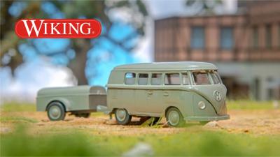 WIKING Neuheiten 2026 VW Bulli T1 Krankenwagen Anhänger