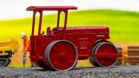 WIKING Strassenwalze Ruthemeyer purpurrot 1:87 H0 Modell