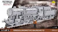 COBI Dampflokomotive DR Baureihe 52 aus Klemmbausteinen grau