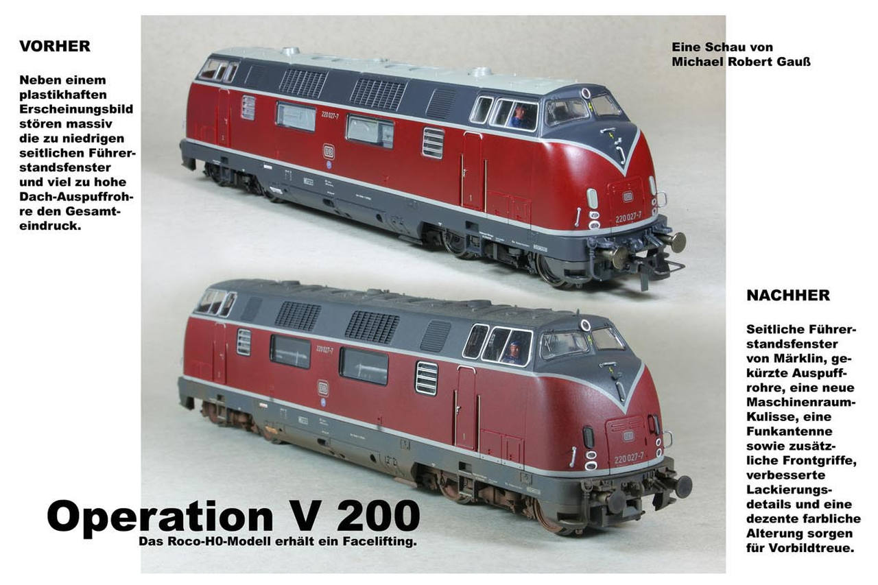Veredelung einer Roco V 200 in H0