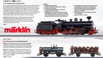 Märklin Schlepptender-Dampflok Baureihe 56,34-35 DRG - Art.Nr. 38270 H0