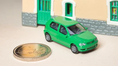 WIKING Modell Auto Volkswagen VW Polo 6N2 in 1zu87 H0 1:87