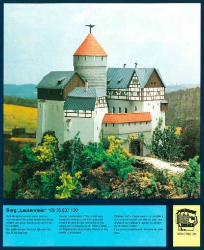 Bausatz Burg Lauterstein VERO Katalog 1988 H0 TT 1:100