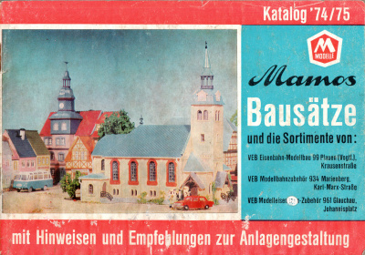 Vero Mamos Auhagen Bausatz Kirche Börnichen H0 TT 1:100 Katalog 1974 1975