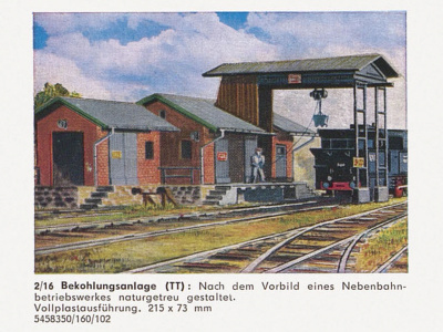 Mamos Katalog 1975 1976 Bekohlungsanlage TT 1:120 Modellbahn