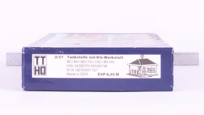 VERO Bausatz Tankstelle mit Kfz-Werkstatt H0 TT DDR