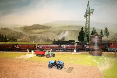 Automobilmuseum EFA mobile Zeiten Amerang Modelleisenbahn in Spur II Dampflok Traktor