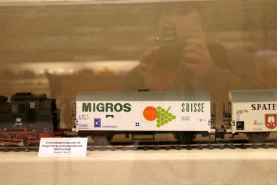 Automobilmuseum EFA mobile Zeiten Amerang Modelleisenbahn in Spur II Migros Kühlwagen