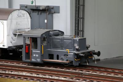 Automobilmuseum EFA mobile Zeiten Amerang Modelleisenbahn in Spur II Köf II Kühlwagen