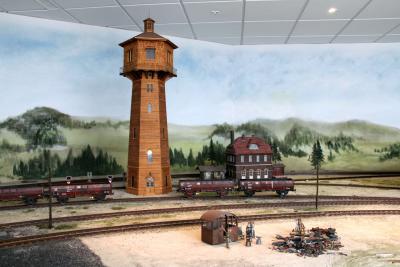 Automobilmuseum EFA mobile Zeiten Amerang Modelleisenbahn in Spur II Wasserturm