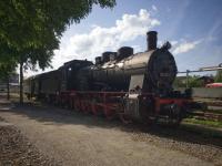 Dampflokomotive der ÖGEG vor der Lokwelt Freilassing