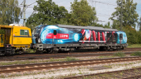 Elektrolokomotive DPB 247 901-2 Bauzug SWIETELSKY Freilassing