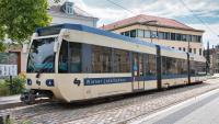 Badener Bahn Regionalbahn in Baden bei Wien