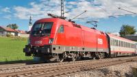 Elektrolokomotive ÖBB SIEMENS Taurus 1116 273 mit einem Eurocity