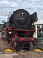 Sonderzug Dampflokomotive BEM 001 180-9 Freilassing Drehscheibe