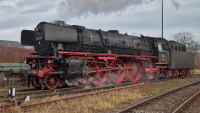 Sonderzug Dampflokomotive BEM 001 180-9 Freilassing Betriebswerk