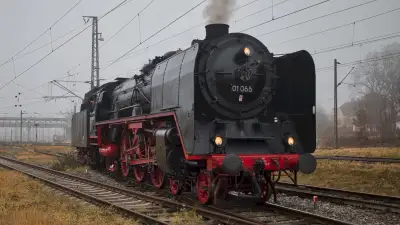 Dampflokomotive 01 066 Sonderzug Christkindlmarkt Bahnhof