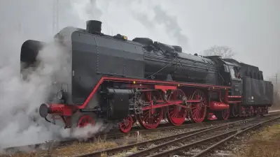 Dampflokomotive 01 066 Sonderzug Christkindlmarkt Bahnhof Freilassing