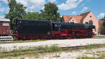 Schnellzug-Dampflokomotive DB 01 1104 am ehemaligen Betriebswerk Freilassing
