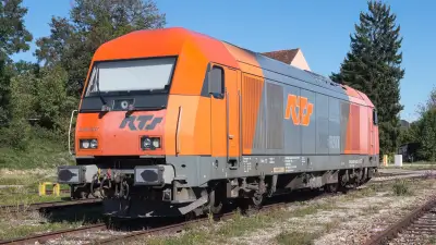 Diesellokomotive RTS SWIETELSKY 2016.907 am ehemaligen Betriebswerk Freilassing