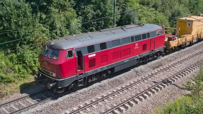 Diesellokomotive HFW 215 023-3 Bauzug Strass
