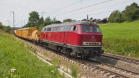 Diesellokomotive HFW 215 018-3 Gleisbauzug Strass