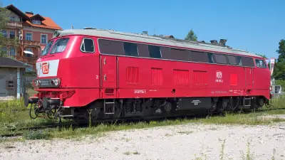 RP 218 376-2 in Freilassing Diesellokomotive