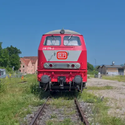 Diesellokomotive RP 218 376-2 in Freilassing Front