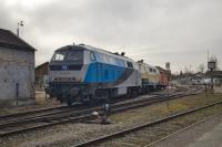 Diesellokomotiven der Baureihe 218 in Freilassing