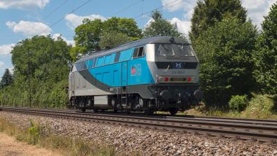 Diesellokomotive HEROS 218 308-5 Lokzug in Freilassing